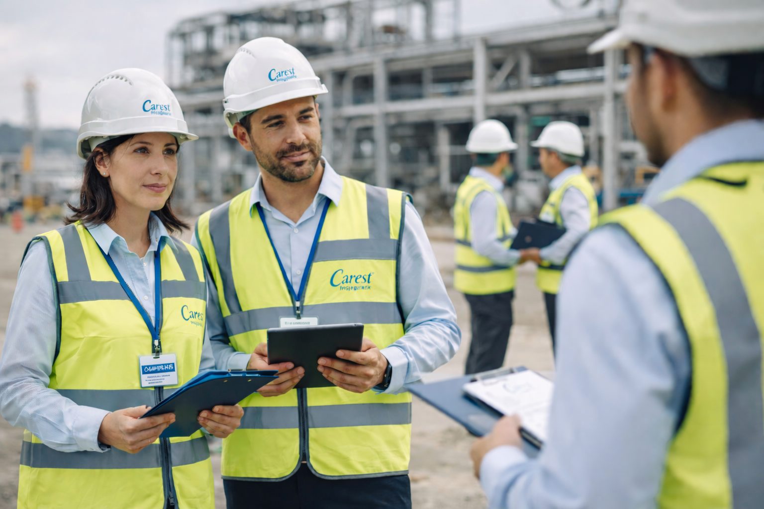 Equipo de Consultora Carest en planta